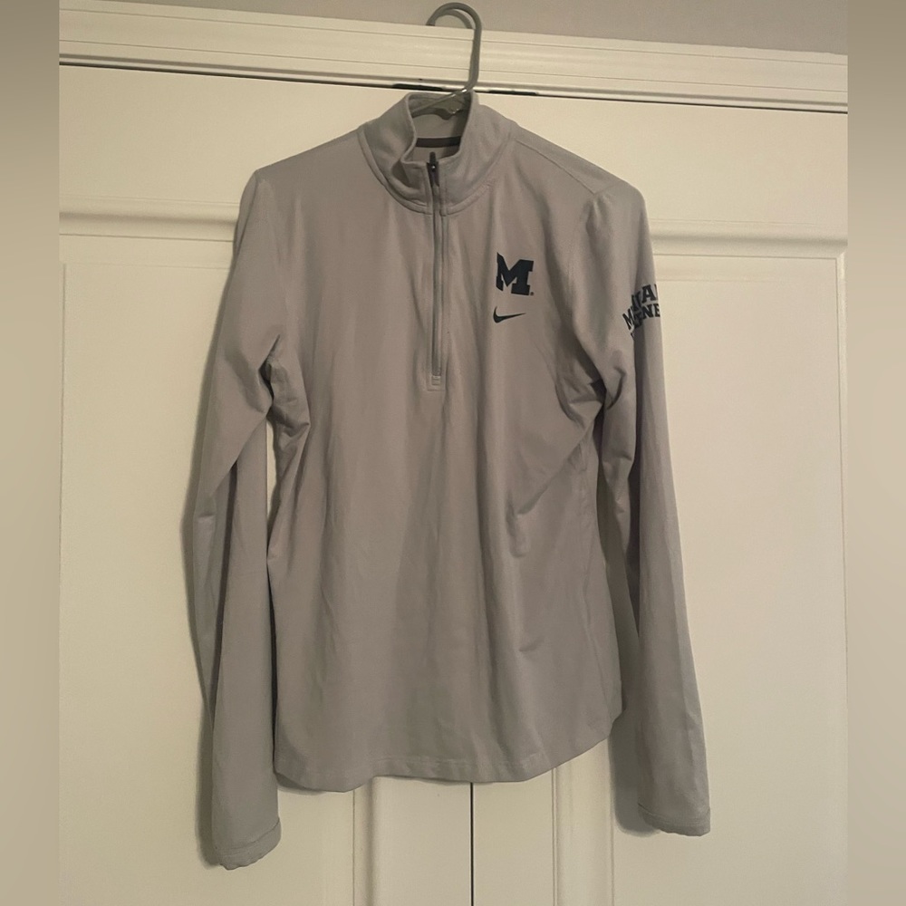 Womens Nike Dri-FIT U of M quarter zip